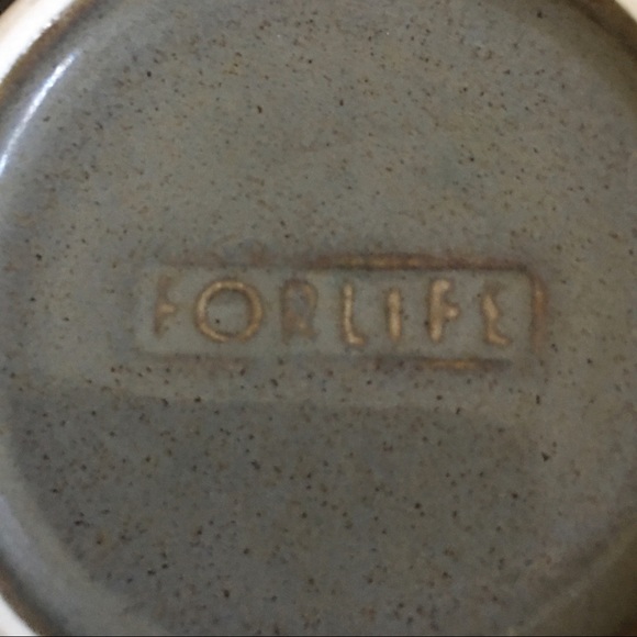 Set Of 4 Two-Color FORLIFE Coffee Mugs 8 Oz. Taupe Greige New Unused - Picture 4 of 4